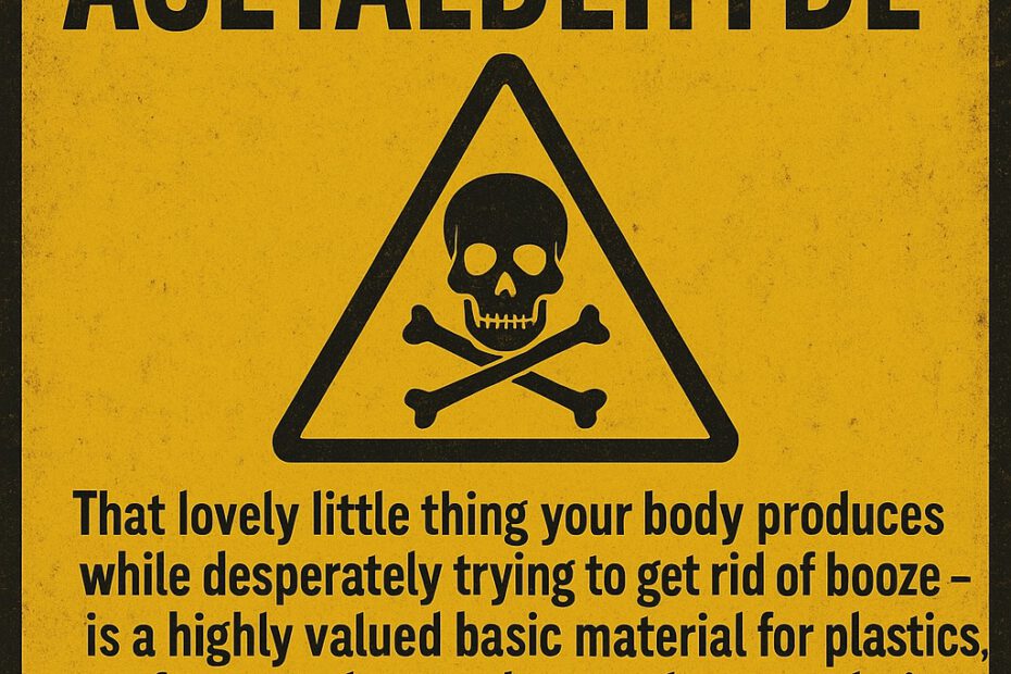 Acetaldehyde warning sign