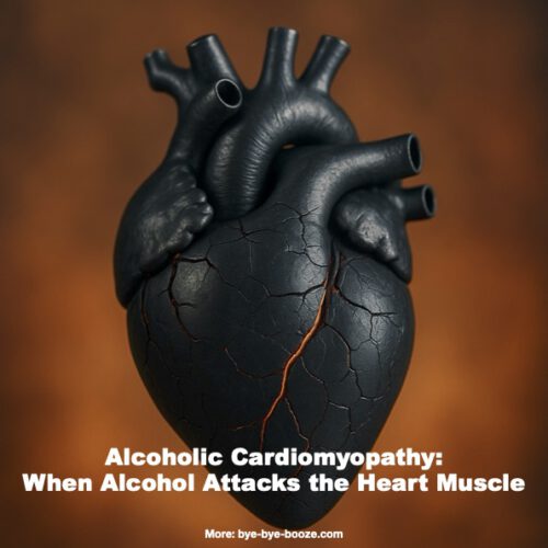 Black heart as a symbol of damage caused by alcoholic cardiomyopathy. Art Work