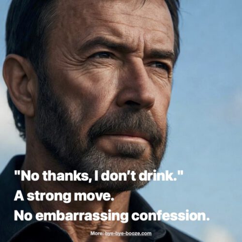 Man gives statement about not drinking anymore
